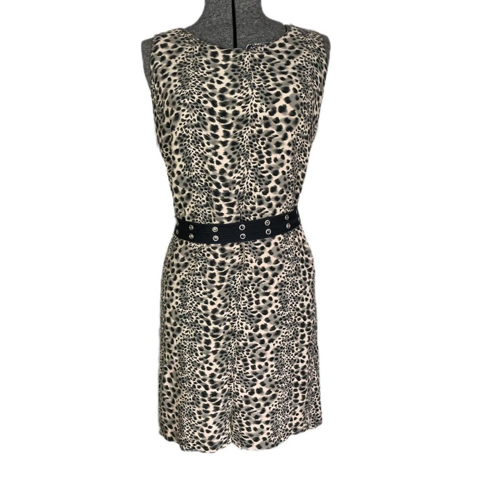 Vintage 90's Leopard Print Casual Dress - Picture 5 of 5